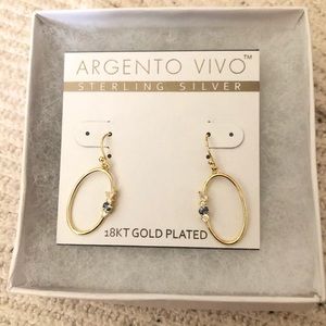 Argento Vivo Sydney Cluster Open Oval Earrings
